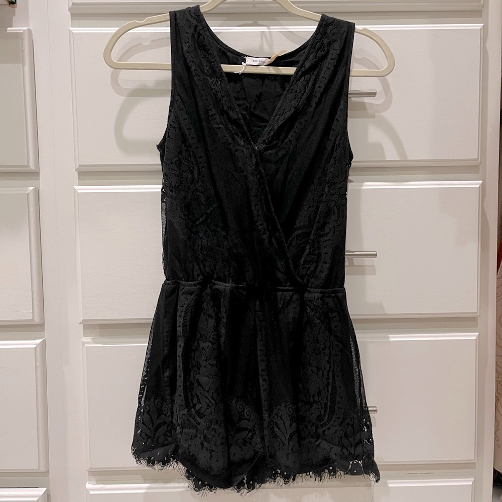 Black lace romper